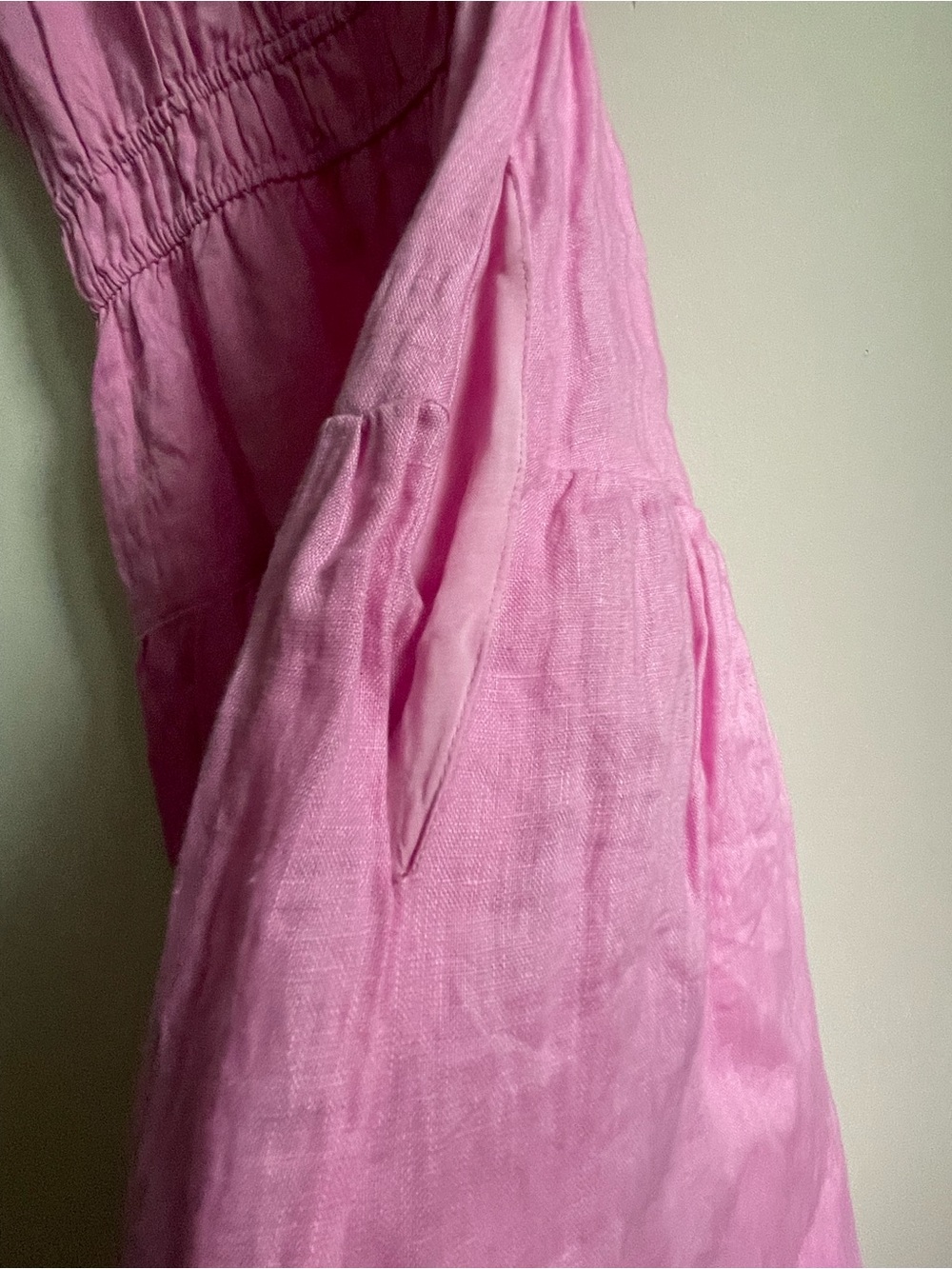 Ever New Pink Ruffle-Shoulder Linen Maxi Dress - Picture 4 of 10